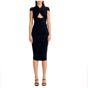 Torn by Ronny Kobo Black Cutout Dress